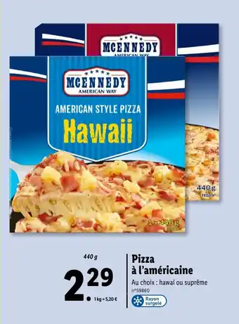 Lidl Pizza à l'américaine offre