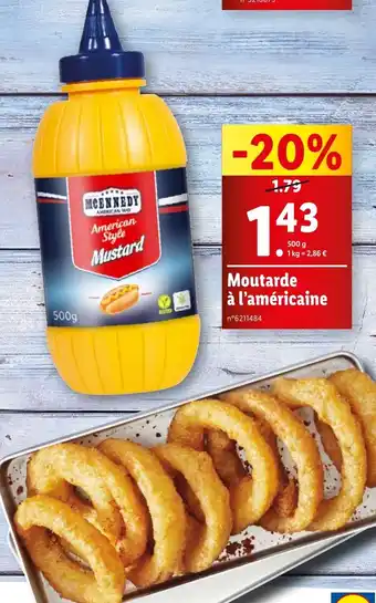 Lidl Moutarde à l'américaine offre