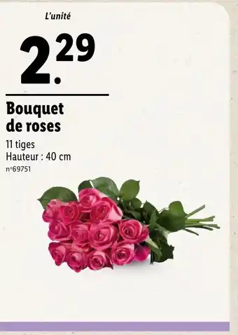 Lidl Bouquet de roses offre