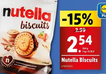 Lidl Nutella Biscuits offre