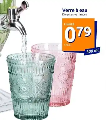 Action Verre à eau Diverses variantes offre