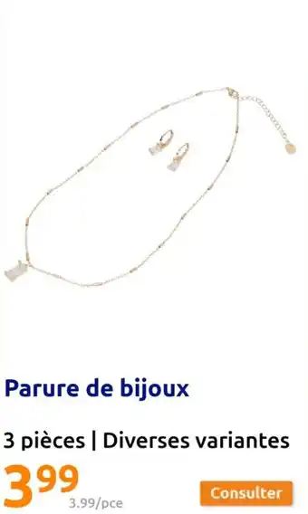 Action Parure de bijoux offre