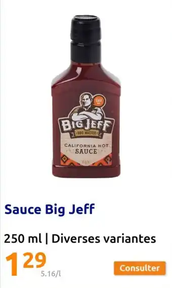 Action Sauce Big Jeff offre