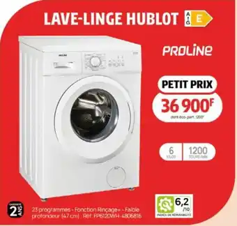 Darty LAVE-LINGE HUBLOT offre