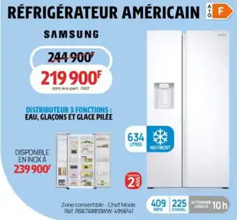 Darty RÉFRIGÉRATEUR AMÉRICAIN offre