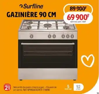 Darty GAZINIÈRE 90 CM offre