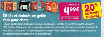 Point Vert Yock Éffilés et émincés en gelée pour chats offre