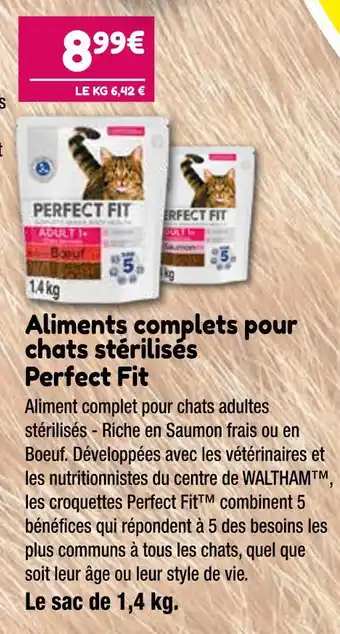 Point Vert Perfect Fit Aliments complets pour chats stérilisés offre