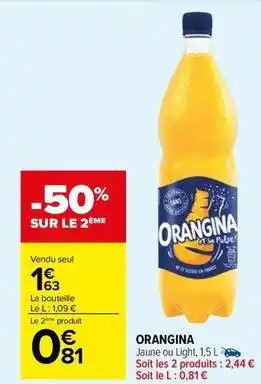 Carrefour Market Orangina - jaune offre