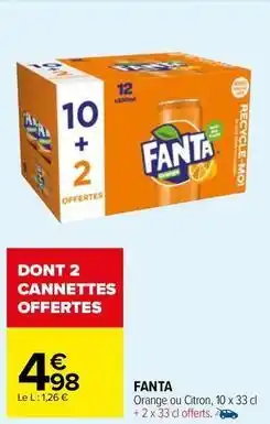 Carrefour Market Fanta - orange offre