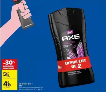 Carrefour Market Axe - gel douche 5 en 1 offre