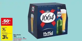 Carrefour Market 1664 - bière blonde offre