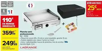 Carrefour Plancha semi professionnelle offre