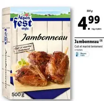 Lidl Alpen fest - jambonneau offre