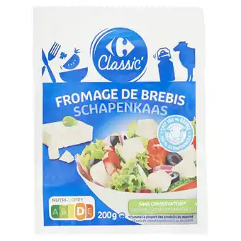 Carrefour Market CARREFOUR CLASSIC' Fromage de brebis offre