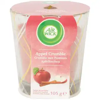 Action Air Wick Bougie parfumée Air Wick Crumble aux pommes offre