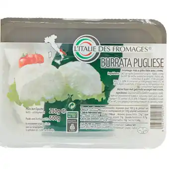 Carrefour Mozzarella burrata L'ITALIE DES FROMAGES offre