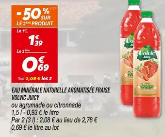 Netto VOLVIC EAU MINÉRALE NATURELLE AROMATISÉE FRAISE offre