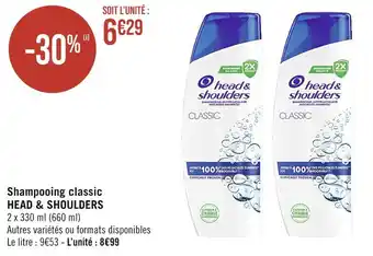 Casino Supermarchés HEAD & SHOULDERS Shampooing classic offre