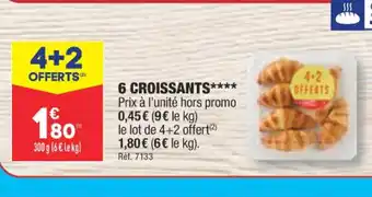 ALDI 6 CROISSANTS offre