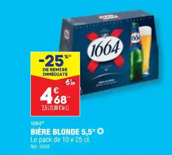 ALDI BIÈRE BLONDE 5,5° offre