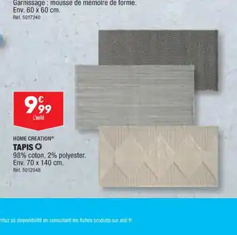 ALDI TAPIS offre