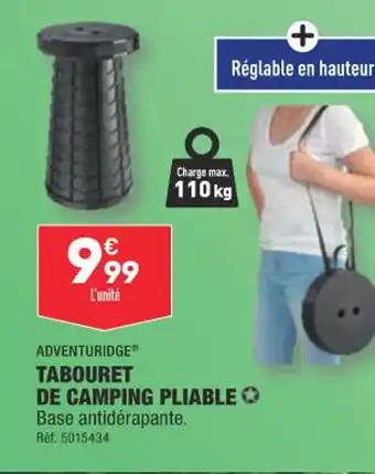 ALDI TABOURET DE CAMPING PLIABLE ✪ offre