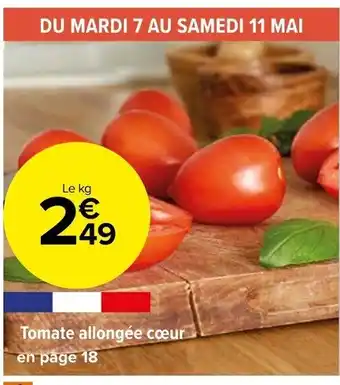 Carrefour Market Tomate allongée cœur en page 18 offre