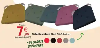 Maxi Bazar Galette velcro Duo 38×38×4cm offre