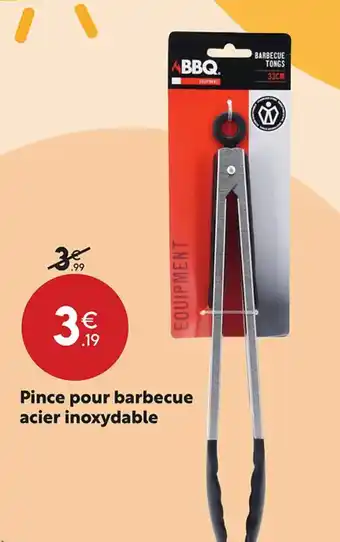 Maxi Bazar Pince pour barbecue acier inoxydable offre