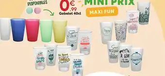 Maxi Bazar Gobelet 40cl offre