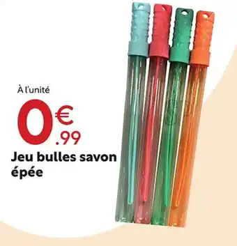 Maxi Bazar Jeu bulles savon épée offre