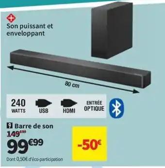 Conforama Barre de son offre