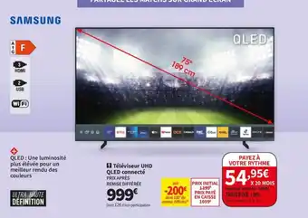 Conforama Téléviseur UHD QLED connecté offre