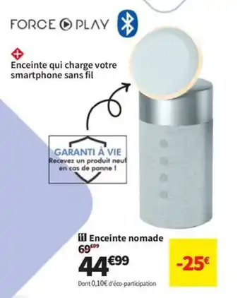 Conforama Enceinte nomade offre