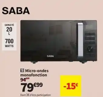 Conforama Micro-ondes monofonction offre