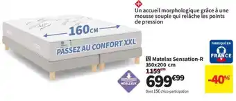 Conforama Matelas Sensation-R 160x200 cm offre