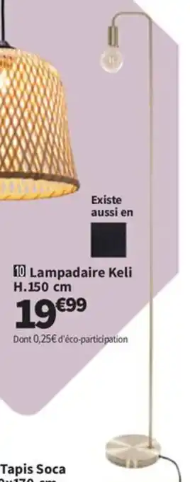 Conforama Lampadaire Keli H.150 cm offre