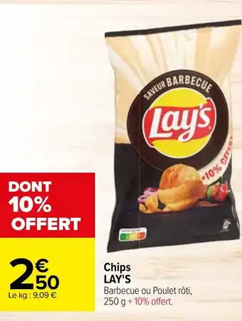 Carrefour Chips LAY'S offre