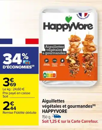 Carrefour Aiguillettes végétales et gourmandes (n) HAPPYVORE offre