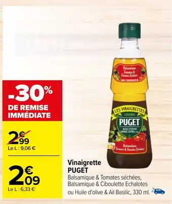 Carrefour Vinaigrette PUGET offre