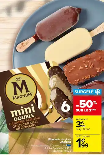 Carrefour Bâtonnets de glace MAGNUM offre