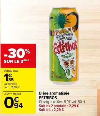 Carrefour Bière aromatisée ESTRIBOS offre