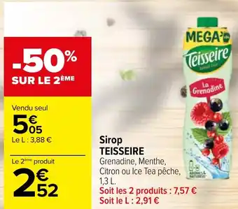 Carrefour Sirop TEISSEIRE offre