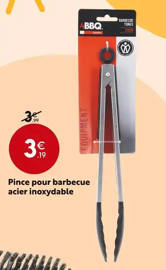 Maxi Bazar BBQ Pince pour barbecue acier inoxydable offre