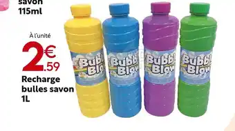 Recharge bulles savon