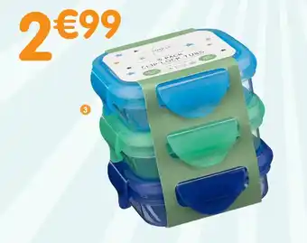 b&m Lot de 3 boîtes à goûter offre