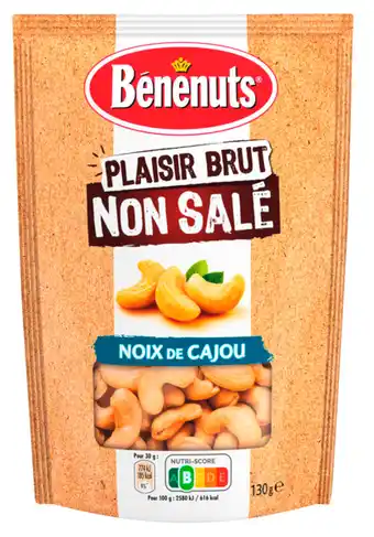 Carrefour BÉNÉNUTS Noix de cajou Plaisir Brut non salé offre