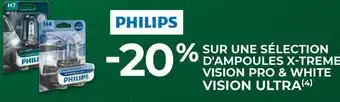 Feu Vert Philips bon plan sur une sélection d'ampoules x-treme vision pro & white vision ultra offre