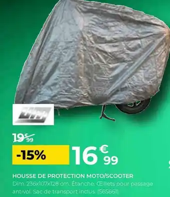 Feu Vert Um housse de protection moto/scooter offre